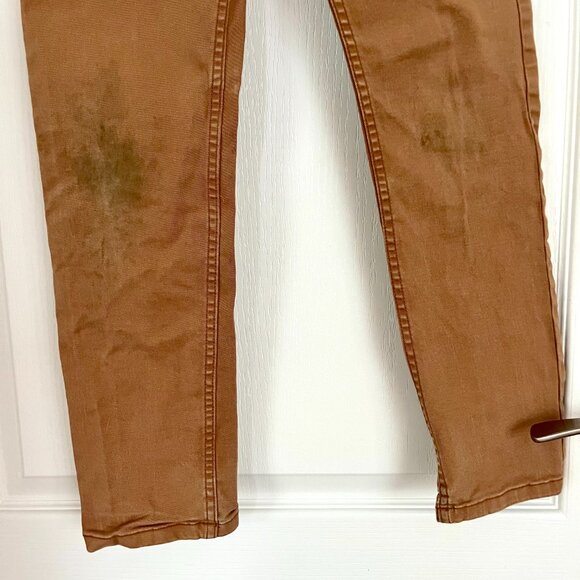 Hanna Andersson Pull-On Slim Twill Pants Boys Size 12 Carpenter Brown - Picture 8 of 11